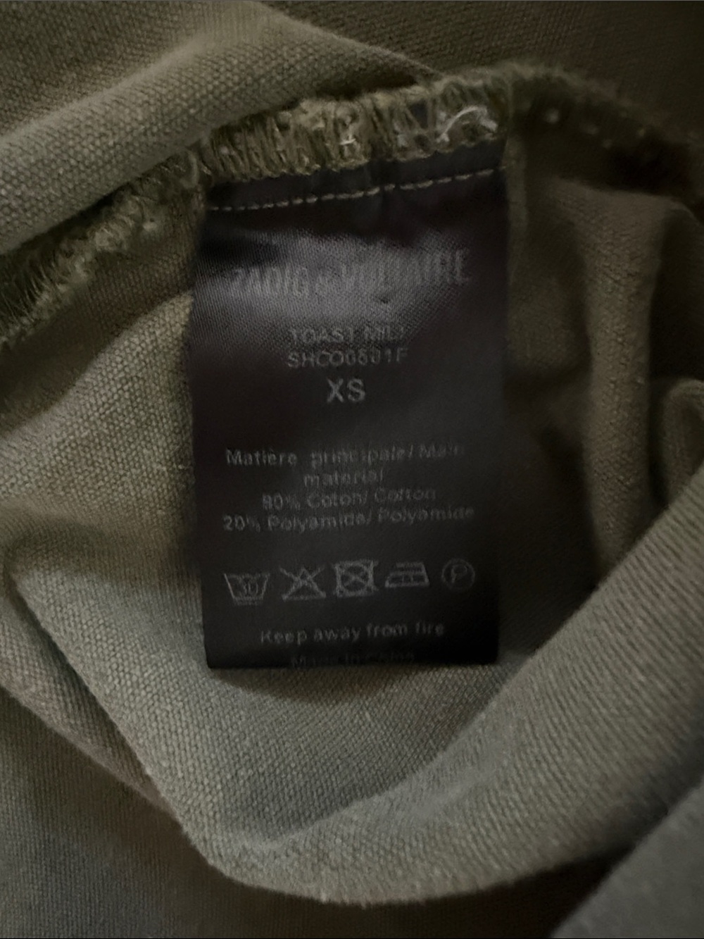 Zadig & Voltaire Olive Green Casual Shirt Jacket - Picture 4 of 5